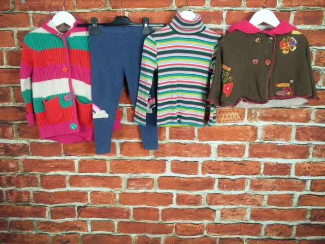 Girl Bundle Age 3-4 Years Bluezoo M&S Next Cardigan Leggings Tee Coat Warm 104Cm