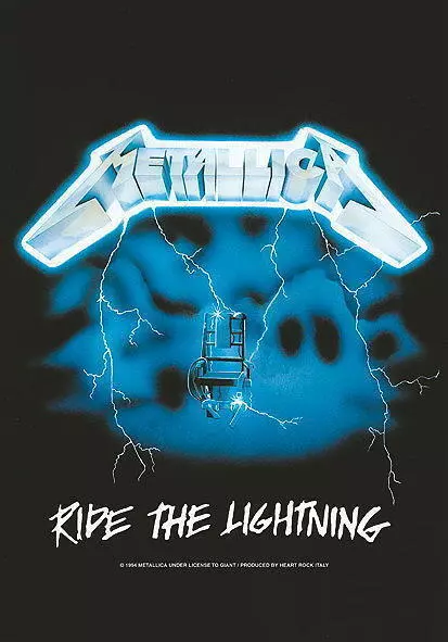 Metallica Flagge Fahne Ride The Lightning Posterflagge Poster Flag Stoff
