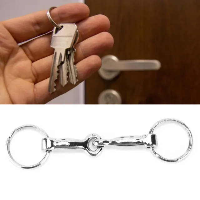 Snaffle Bits Keychain Zinc Alloy Pelham Keychain Single Connector Horse Bit Chp