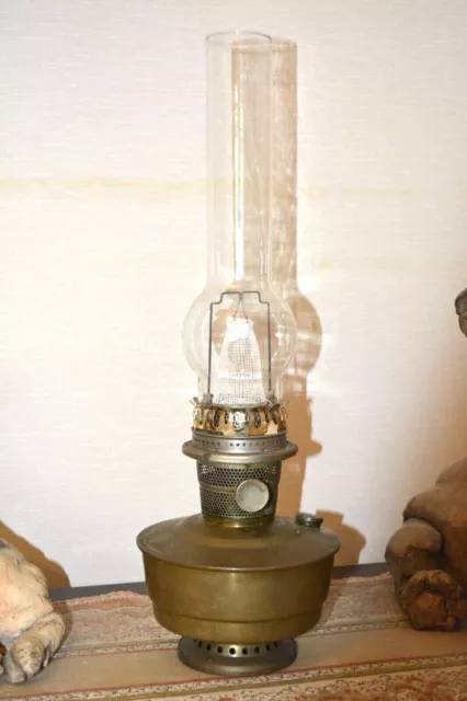 Super Aladdin Oil Lamp CABOOSE lamp with aladdin pyrex bulge chimney