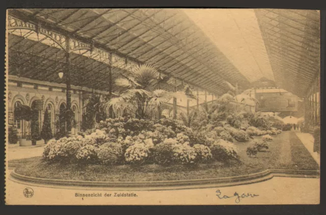 Gand Gent (B) Carte Postale / La Gare 1919