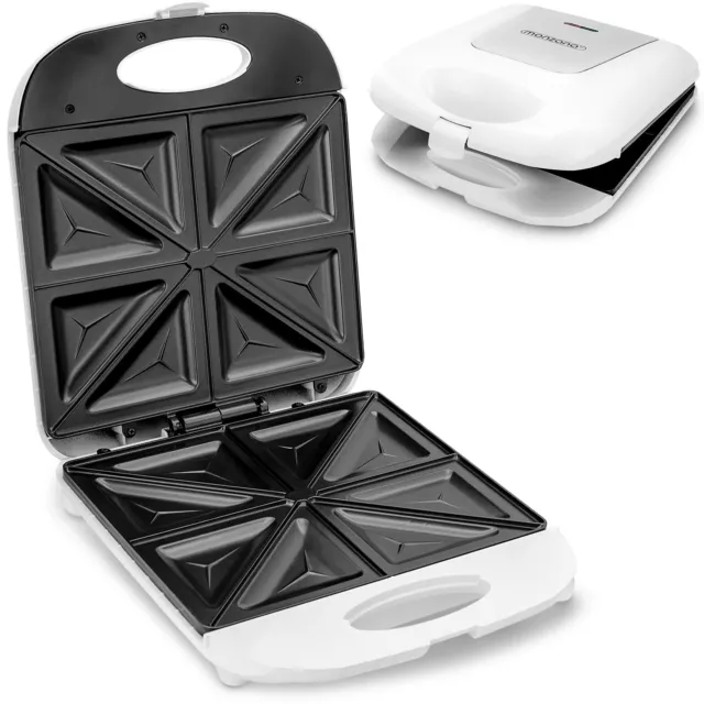 Appareil à sandwich 1000 W blanc appareil de cuisine panini toast électroménager