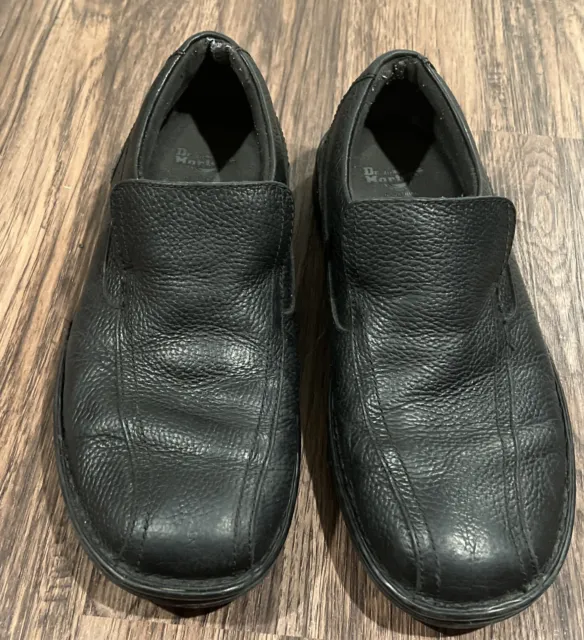 Dr Doc Martens Shoes Mens US11 Norfolk Airwair Industrial Slip On Loafers Black