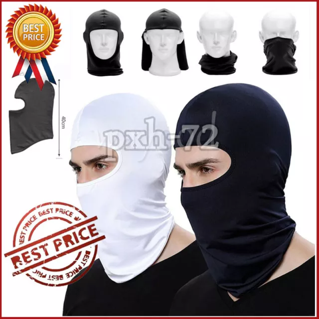 NEW Full Face Mask lycra Balaclava Windproof Thin Motorcycle Cycling Ski Mask