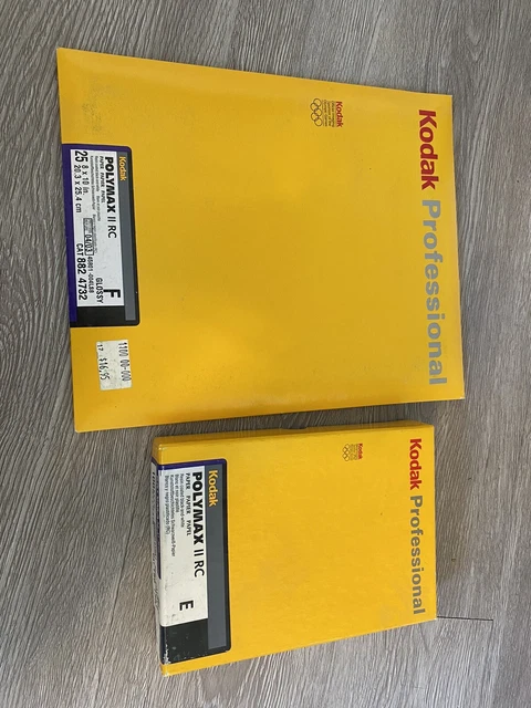 Vintage Kodak Professional Black & White Paper Poly max ll RC New Sealed Lot