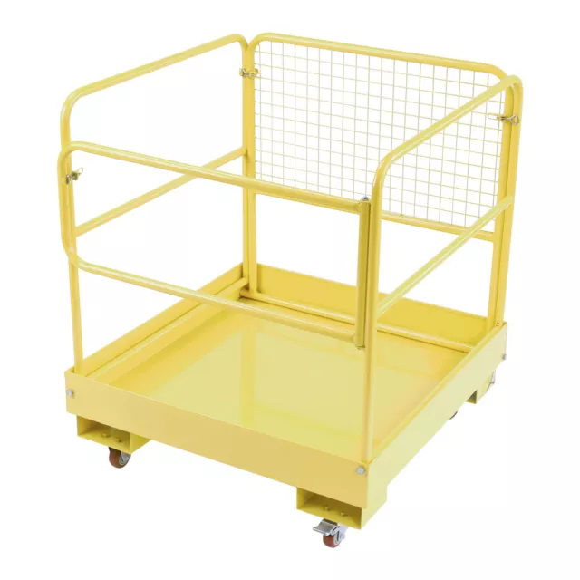 36"x36" Forklift Safety Cage 2 Person Work Platform 1200LBS Basket Safety Cage