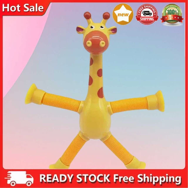 Giraffa giocattolo portatile con tubo telescopico esercizio forza mano mini per bambini