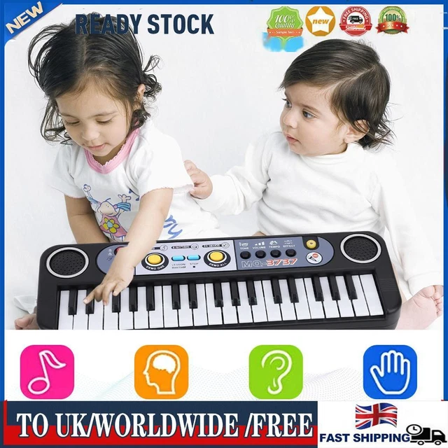 37 Keys Kids Keyboard Battery Powered with Microphone Safe for Festival Display