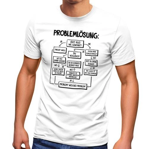 Problem Lösung Blow Job I Fun I Lustig I Sprüche I Girlie Shirt Kaufen Bei - Material Baumwolle