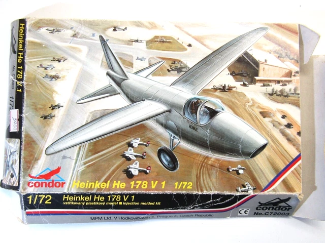 CONDOR 1:72 SCALE Heinkel He 178 V1 Model Kit # C72003 EUR 29,06 ...
