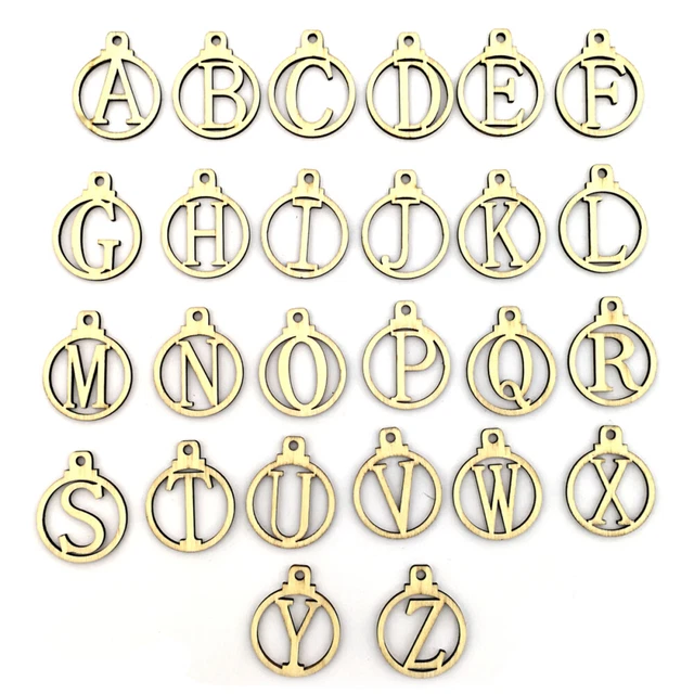 26 Letter Label for Wedding Festival DIY Decor A- Z Name Tag Gift Box Label
