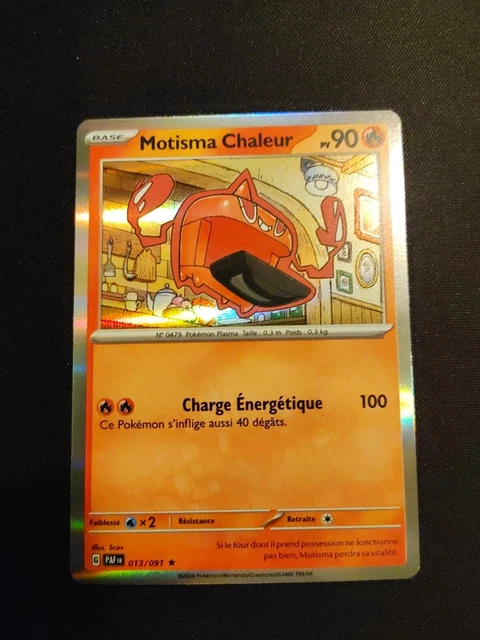 Carte Pokémon REVERSE Motisma Chaleur 013/091 PAF SV4.5 Destinées De Paldea NEUF