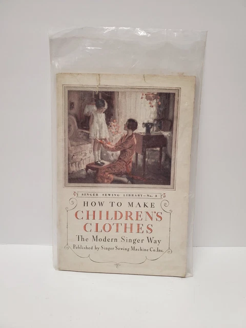 How to Make Children’s Clothes the Modern Singer Way 70s Vintage Sewing book