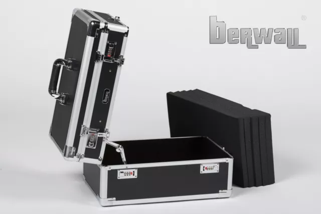 B-Ware berwall SW 047 Twin Doppel Pistolenkoffer Waffenkoffer Kurzwaffenkoffer