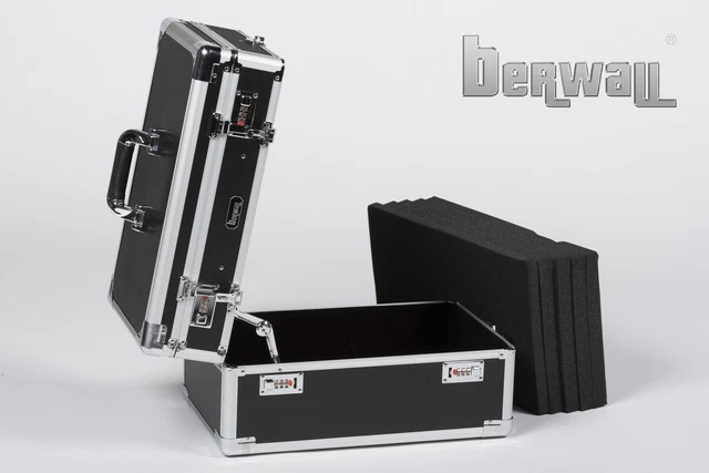 berwall SW 047 Twin Doppel Pistolenkoffer Waffenkoffer Kurzwaffenkoffer guncase