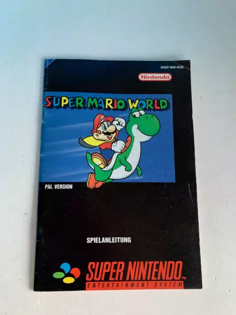 Super Nintendo SNES - NUR Spielanleitung - Manual - SUPER MARIO WORLD