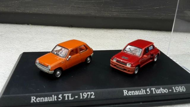 Uh Norev Pour Atlas Ho 1:87 Coffret Duo Renault 5 Tl + 5 Turbo Neuf En Boite