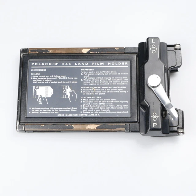 Soporte de película terrestre Polaroid 545 para película instantánea buen estado