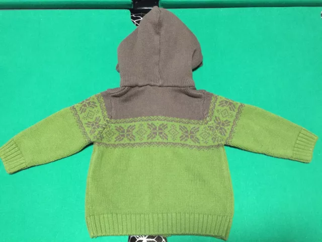 EUC GYMBOREE Toddler Boy Fair Isle Sweater Zip Cardigan Shearling lined Hoodie 2