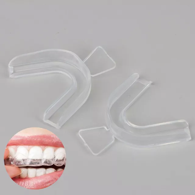 2x Soft Silicone Tooth Orthodontic Braces Mouth Protector Teeth Whitening Tra F1