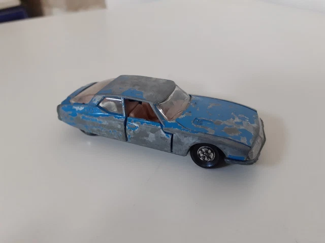 Citroën GS Majorette - Rose - 1/65 - Ancienne - Fabriquée En France - Occasion