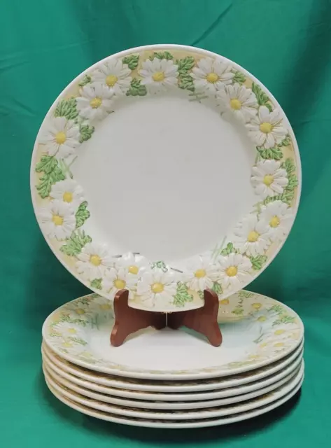 Metlox  Sculptured Daisy  10 1/2" Dinner Plate - 7 Available