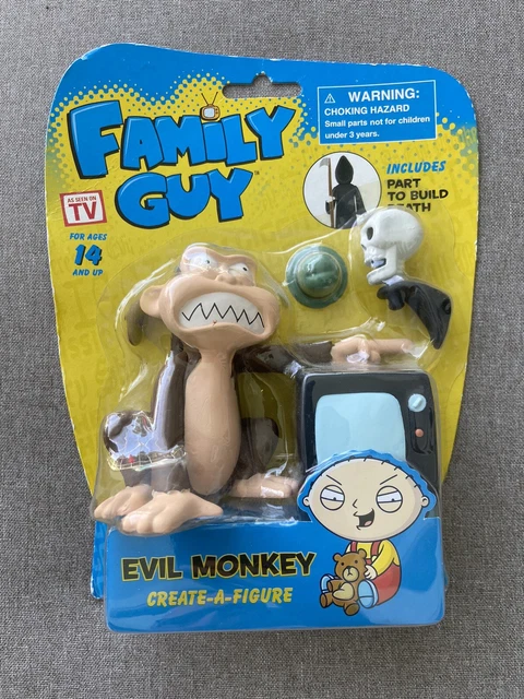 Family Guy Evil Monkey Action FIgure Death BAF Series Walgreens As Seen on TV Family Guy Evil Monkey Action FIgure Death BAF Series Walgreens As Seen on TV