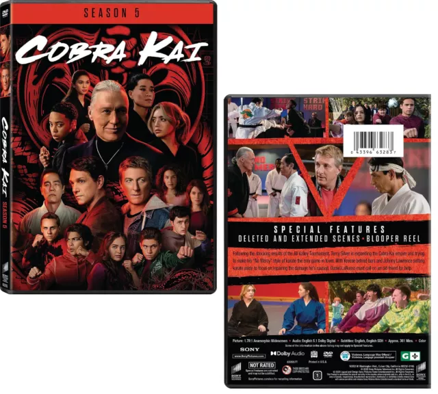  Cobra Kai - Season 05 (2 Disc) - DVD : Ralph Macchio, William  Zabka, Courtney Henggeler, Xolo Maridueña, Tanner Buchanan: Movies & TV