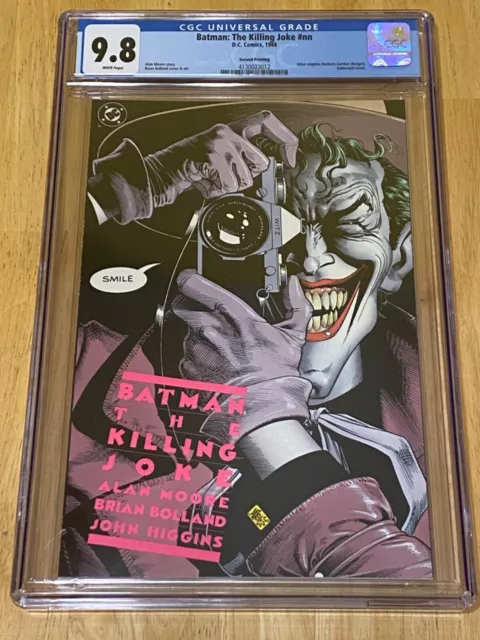 DC Batman Killing Joke CGC 9.8 2nd WP Super Rare NM Second Printing