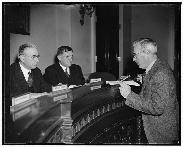 Reproduced 1917 Photo Left To Right, Rep Clarence F Lea, D Calif; Rep Thomas  x