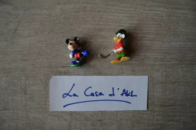 Lot de 2 Mini Figurines Disney Sports - Mickey et Picsou (rotative) MPG