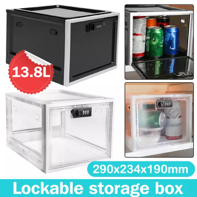 Lockable Storage Box with Lock Box for Food, Medicines and Home Safety Simple AU