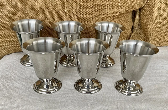 Lot De 6 Coupes à Glace + 6 Cuillères Guy Degrenne (Vintage Années 70, Occasion)