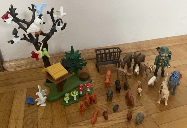Playmobil Set Jäger, Tiere, Baum