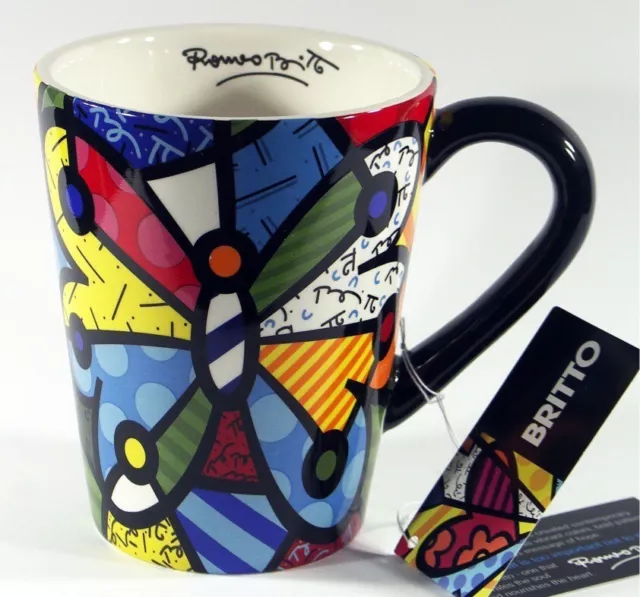 ROMERO BRITTO, Kaffeetasse "Butterfly", für Geniesser!!
