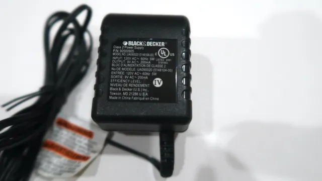 ABLEGRID AC-AC Adapter Charger For Black & Decker UA170020B