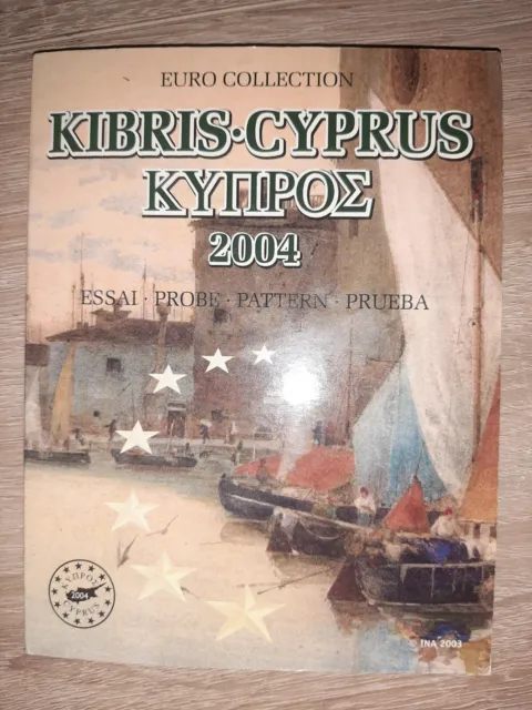 Euro Patterns Kibris Cyprus chypre série 2004 set 8 piéces euros essais