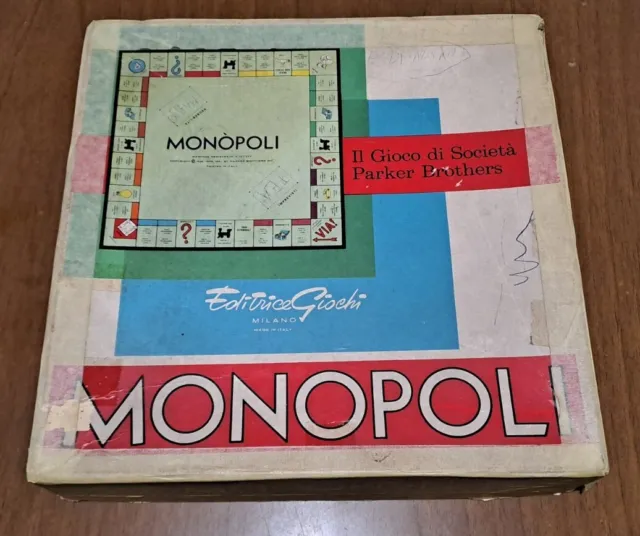 MONOPOLI Raro Gioco In Scatola Vintage LEGGI LA DESCRIZIONE