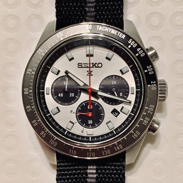 SEIKO PROSPEX SPEEDTIMER 41mm Chronograph Solar SSC911 NATO Strap