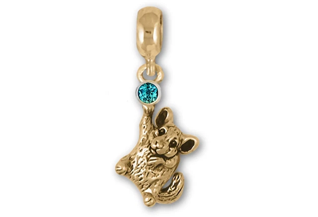 Chinchilla Jewelry 14k Gold Handmade Chinchilla Charm Slide This Charm Will Fit