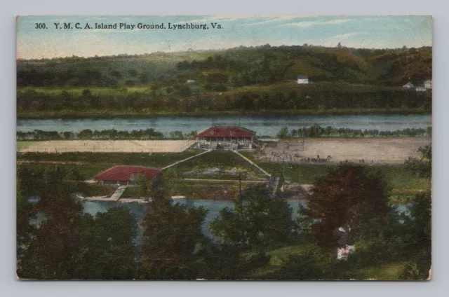 Postcard YMCA Island Play Ground Lynchburg Virginia c1915