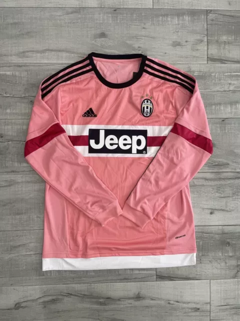 Juventus 15/16 Away Football Soccer Long Sleeve Jersey Size Large