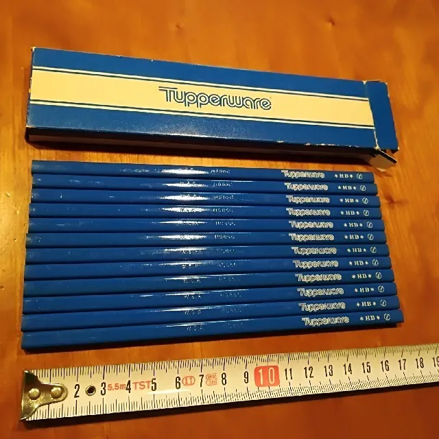 Japanese Tupperware Hb Pencils Dozen 12 Pieces