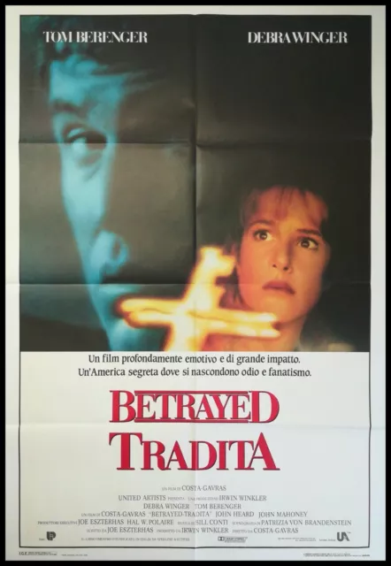 TRADITA BETRAYED Manifesto Film 2F Poster Originale Cinema TOM BERENGER