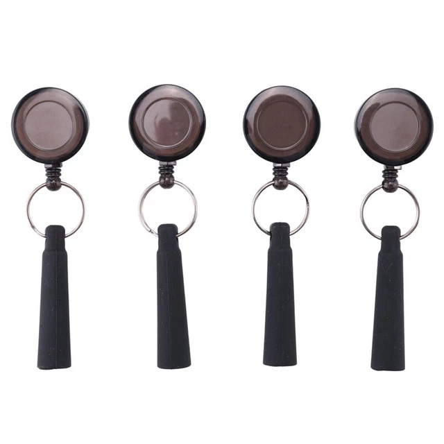 4 Pcs Elastic Silicone Retractable Pencil Holder, Duty Retractable Pull Pen foh