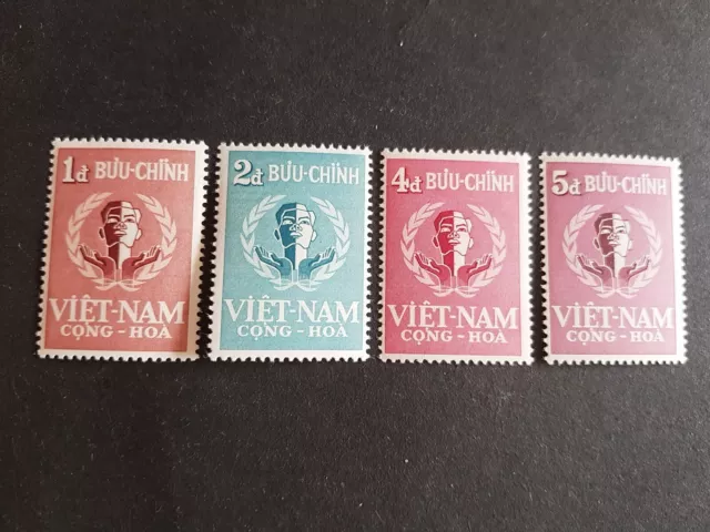 Briefmarken vietnam Süd, 1958, kompletter Satz, postfrisch.