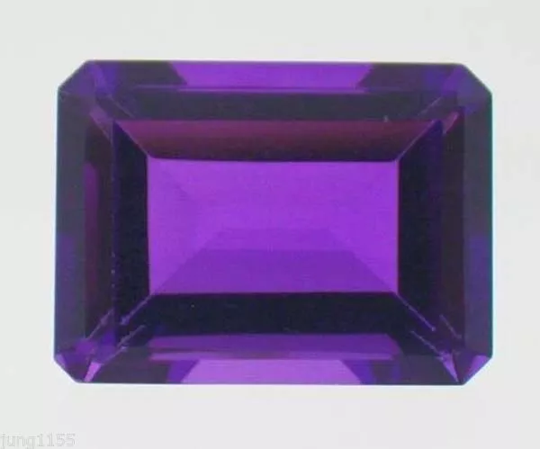 16x12 mm Natural Purple Amethyst 18.02 ct Emerald Faceted Cut VVS Loose Gemstone