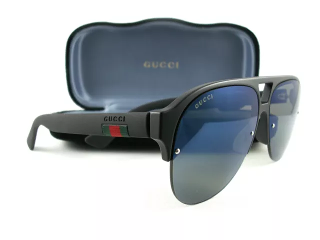 GUCCI GG0170S 002 Black Blue Sunglasses New Authentic 216.00 PicClick