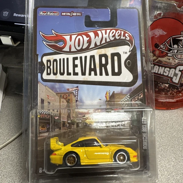 HOT WHEELS 2012 Boulevard Porsche 993 GT2 Racing amarillo HOT WHEELS 2012 Boulevard Porsche 993 GT2 Racing amarillo