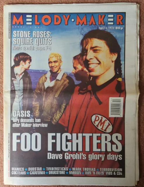 Melody Maker Music Newspaper April 6th 1996 Foo Fighters Cover